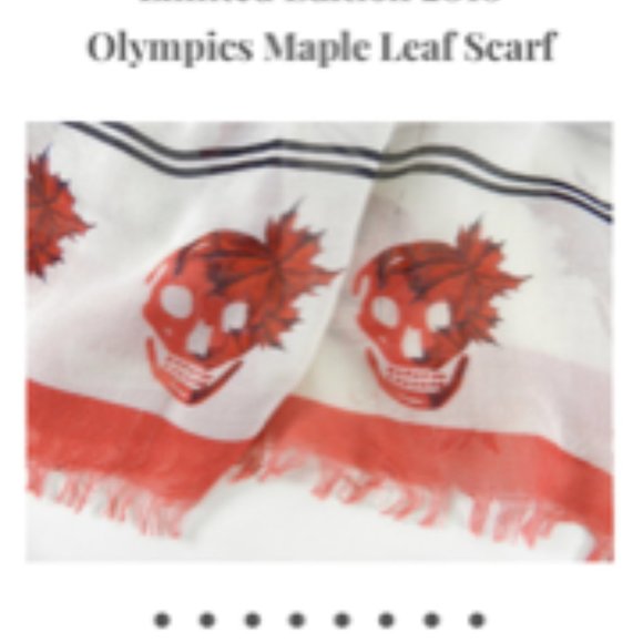 ALEXANDER MCQUEEN - LIMITED EDITION 2010 OLYMPICS MAPLE LEAF SCARF - Picture 5 of 9